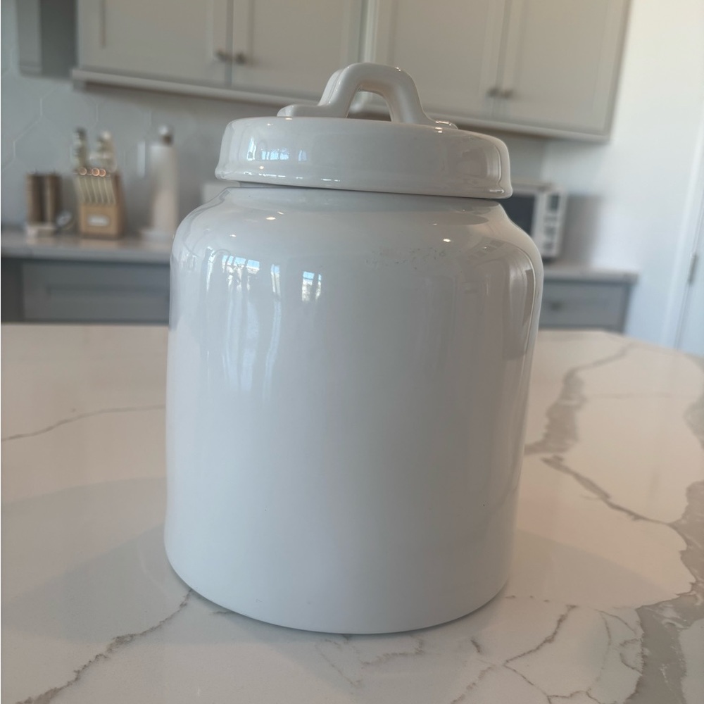 🌿 Rea Dunn Cream Ceramic Flour Canister - Picture 3 of 5
